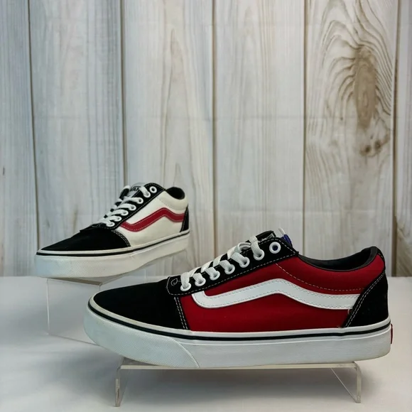 Vans ward color block red/white sneakers shoes Vans Men main image 2
